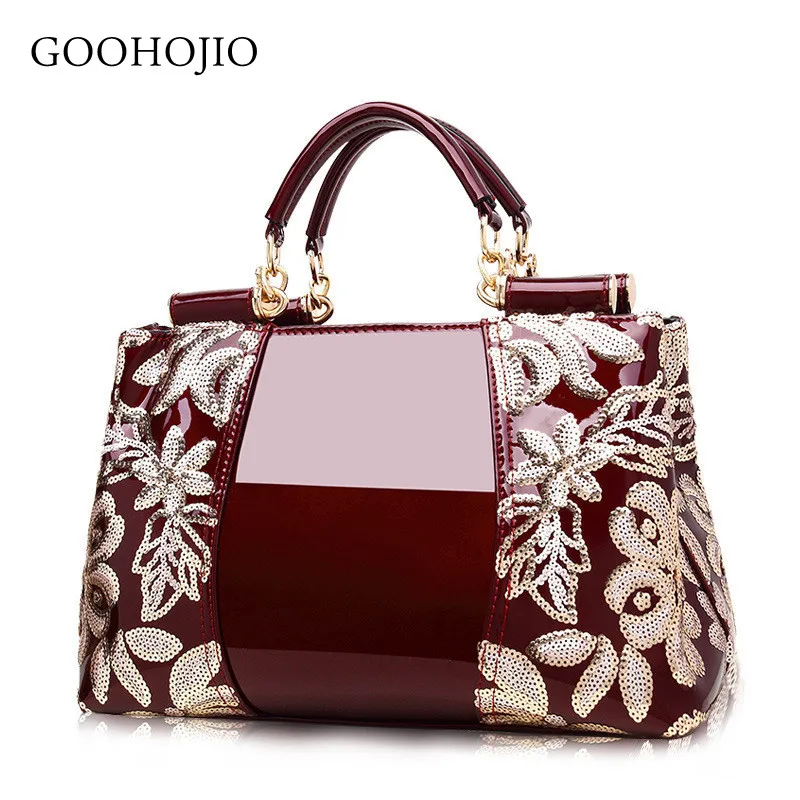 

GOOHOJIO Embroidery Luxury Handbags Women Bags Designer High-end Counters Genuine Leather Women Handbag Brand Shoulder Bag Totes