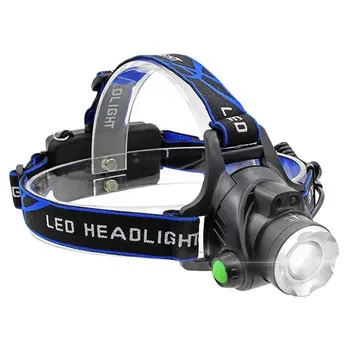 

Headlamps 1000lumens Led Headlamp L T6 Zoomable Headlight Head Torch Flashlight Head lamp by 18650 battery for Fishing Hunting