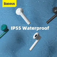Baseus TWS Bluetooth 5.0 Earphones Wireless Earbuds AAC IP55 Waterproof Headset Wearing Detection with Wireless Charging Case