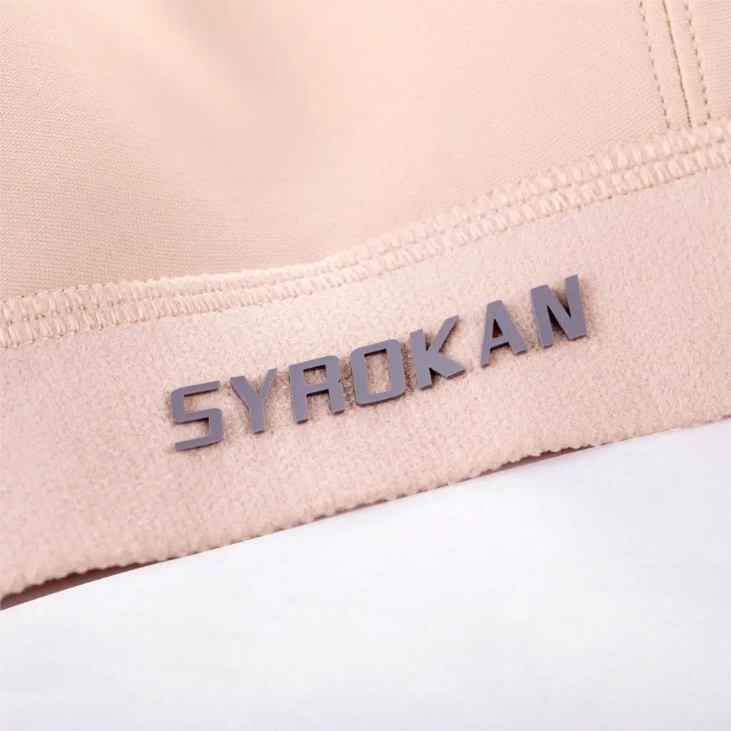 SYROKAN Wirefree High Impact Sports Bras for Women Plus Size Full Support Padded Bras