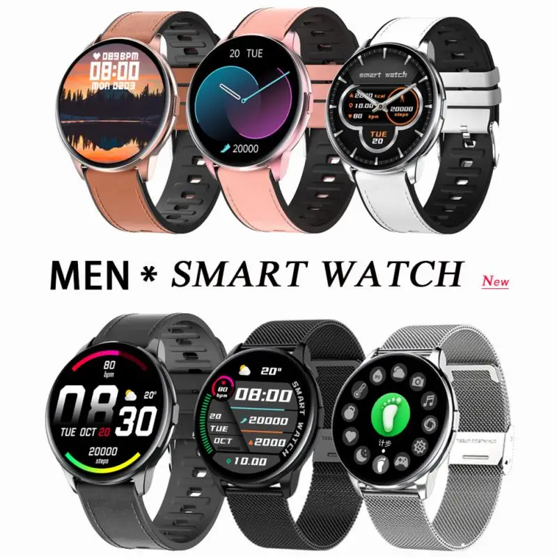 

Y90 IP68 Waterproof Bluetooth Compatible 5.0 Sports Watch Blood Pressure Heart Rate Monitoring Smart Watch Multilingual