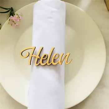

Wood Custom Name Table Settings Wedding Engagement Party Name Place Card Unique Wooden Table Decoration Party Favors Supplies