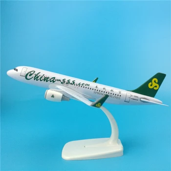 

20cm Spring and Autumn Airlines A320 Metal Airplane Model China SSS Diecast Model Aircraft Decoration Gift Souvenir Adult Toys