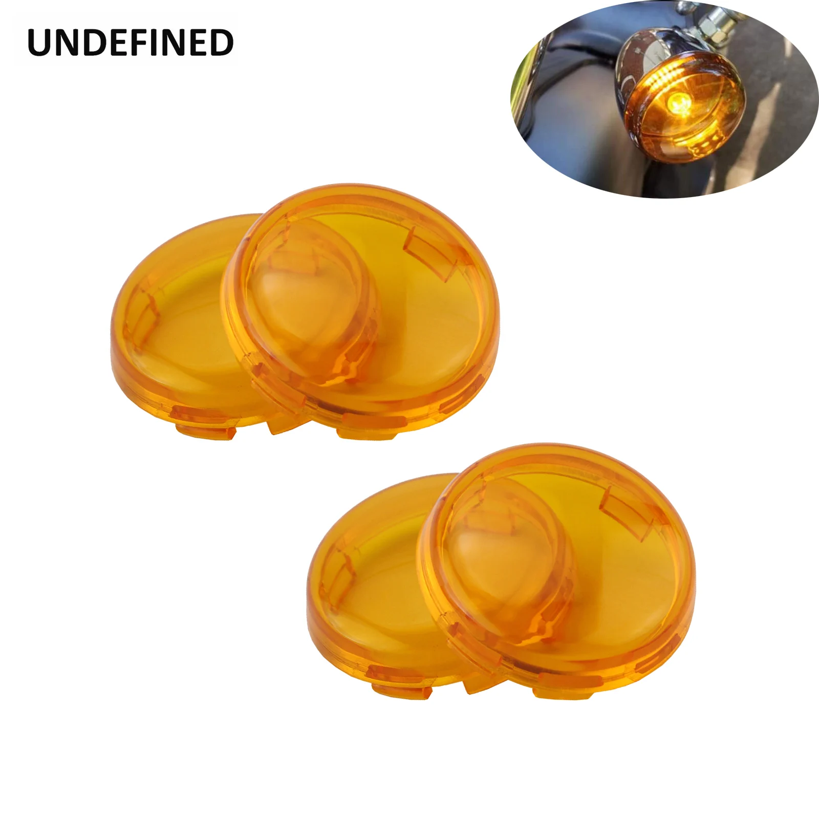 

2pcs Turn Signal Indicator Light Lens Cover For Harley Touring Road King Sportster XL 883 1200 Iron 883 Softail Heritage Dyna