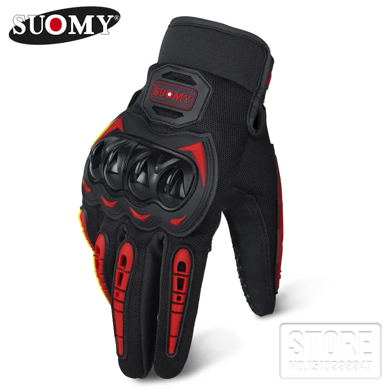 Guanti Moto Touch Screen Guanti Protettivi Antivento Guanti Estivi Uomo Guantes Moto Luvas Suomy