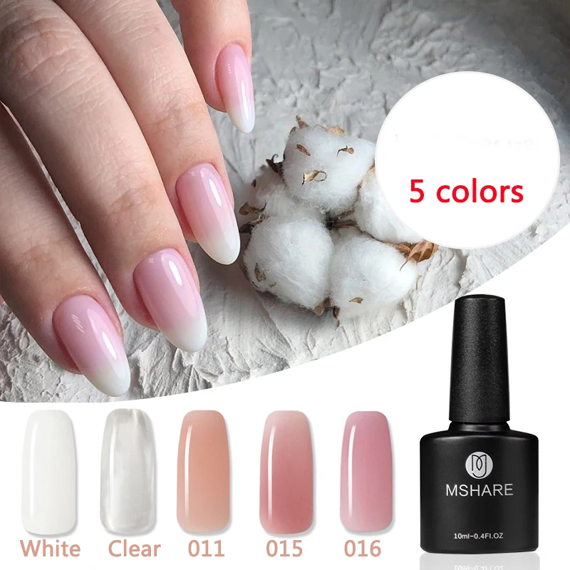 MSHARE Nail Extension Gel Lacquer Camouflage Quick Extension Glue UV