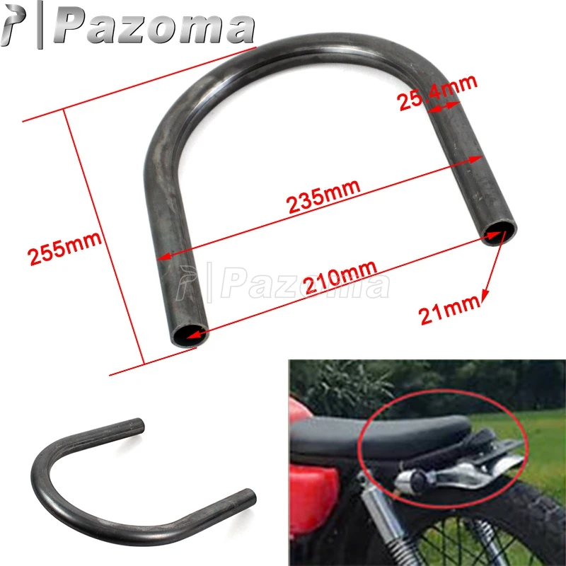 

Motorcycle 25mm 1" Tube Rear Seat Frame Hoop Brat Loop for Honda CB Yamaha XS Suzuki GS Cafe Racer Bobber CB125 175 200 350 400