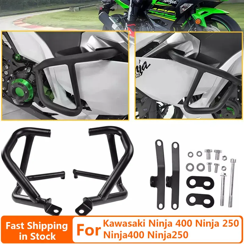 Бак двигателя для Kawasaki Ninja 400 250 2018 2019 Защитная балка бампер рамка Ninja400 Ninja250 |