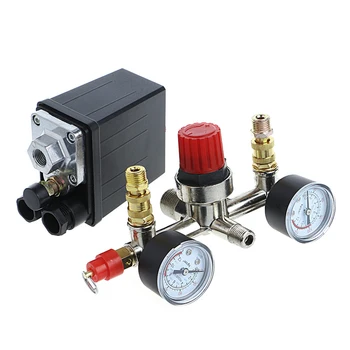 

REGULATOR HEAVY DUTY Air Compressor Pump Pressure Control Switch + Valve Gauge