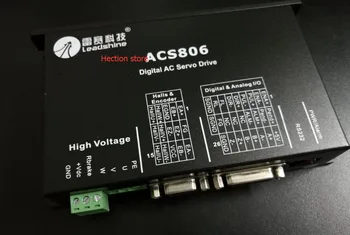 

Free shipping New Leadshine servo driver ACS806 work at 48- 80VDC Out 0A to18A work with 400W servo motor ACM604V60-01-2500 CNC