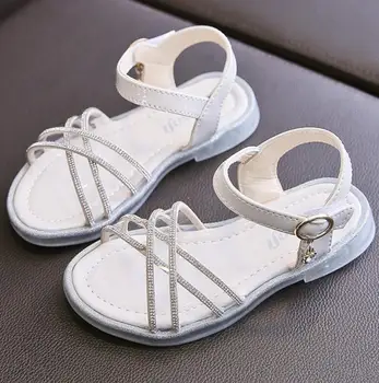 

Sandals Girls Kids Sandals Princess Sweet Children Summer Beach Shoes 2020 Brand New Soft Sweet Sandal Size 26-36