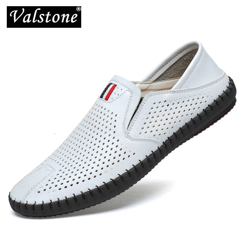 Casual Shoes Leather Shoes Men's Summer Mocassins Leather loafers Slip-on soft casual shoes comfortable drive flats breathable