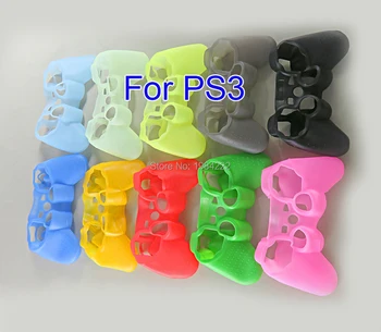 

10pcs High Quality Protective Silicone Soft Skin Case Cover for playstation 3 PS3 Controller