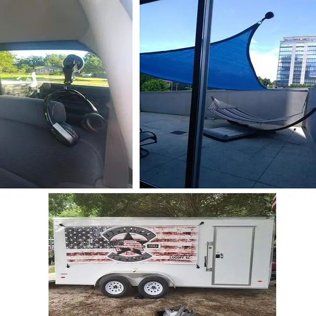 Nagy Teherbírási Pohara Horgony A Horog Rögzítésével, Kemping Ponyvás Tartozékként, Mint Autóoldali Napellenző, Üvegszálas És Epoxi Sups - Image 6