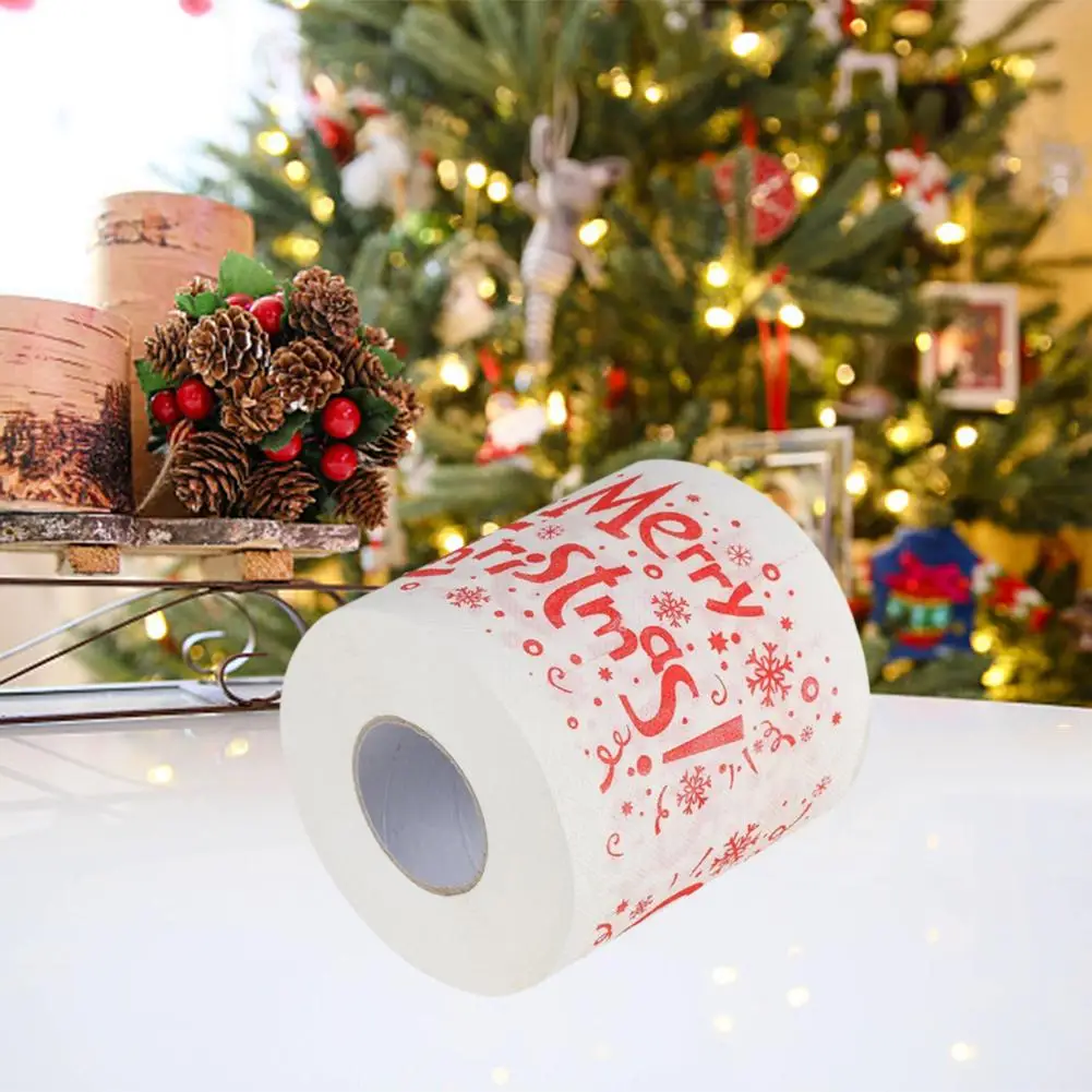 Домашний Санта-Клаус, туалетная бумага для ванной, рождественские принадлежности, Рождественское украшение, туалетное бумажное Рождественское украшение