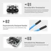 IWISS HX-50BI Battery Cable Lug Crimping Tool from AWG 8- 1/0 with Cable Cutter Pliers Hand Tools Crimp Flat Nose Carbon Steel 6