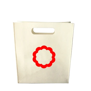 

300pcs/lot Polyester Soft Felt Fabric Tote Bag High Quality Recycled Luxury Stand up Wrapping Bag Gift Packaging for Party Event