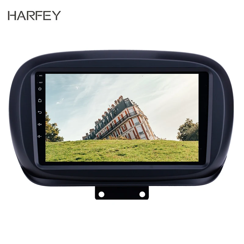 Автомобильный мультимедийный плеер Harfey 9 дюймов для Fiat 500X 2014-2019 годов выпуска Android