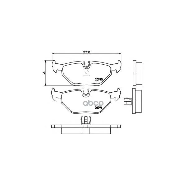 Колодки Тормозные Задние Brembo P06011 Brembo арт. P06011
