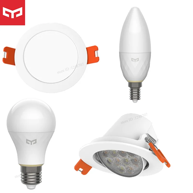 Умный интеллектуальный светильник Yeelight E14 лампа работает с шлюзом для приложения