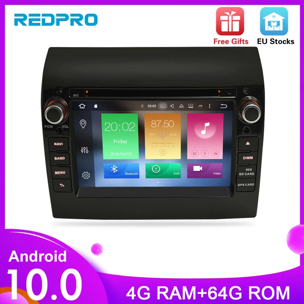 Автомобильный DVD радиоплеер Android 10 0 7 дюймов GPS навигация мультимедийная