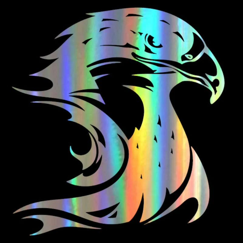 

Car Sticker Fire Hawk Head Sticker on Car Funny Sticker on PVC Car Styling 13.3*14.2 Cm