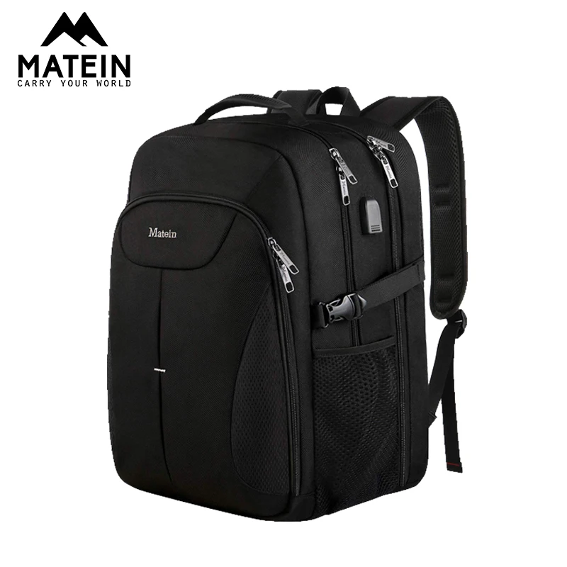 Мужской рюкзак для ноутбука Matein вместительный 17 дюймов с usb-портом дорожная