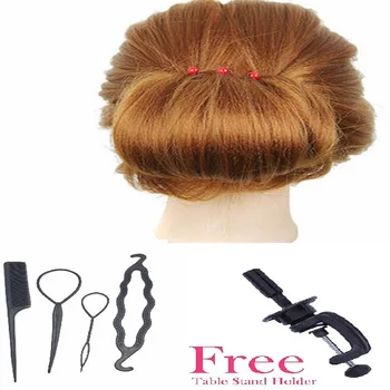 

CAMMITEVER Hair Mannequin Head Training Tools Practice Head Barber Mannequin Head For Hairdresser Professional Hair Styling Head