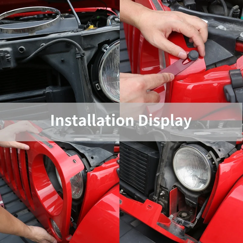 2 шт. для Jeep Wrangler Jk Tj 07 17 7 дюймов светодиодные фары с украшением в виде кольца