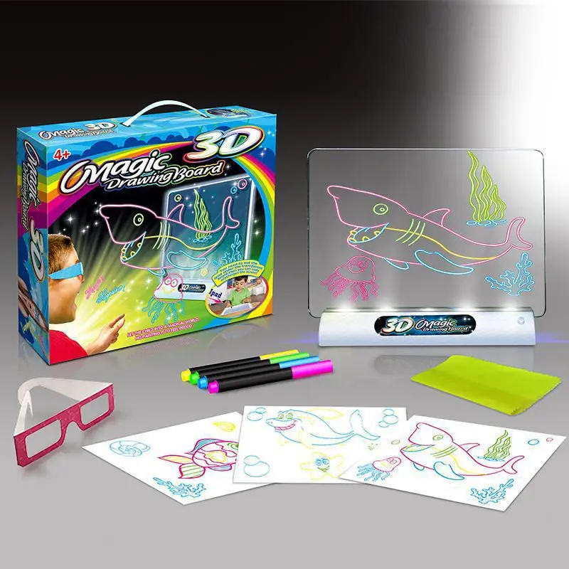 

Fun 3D Drawing Board Stereo Children Science Puzzle Toy (Oceans Version) Toy Drawing Board Parent And Child