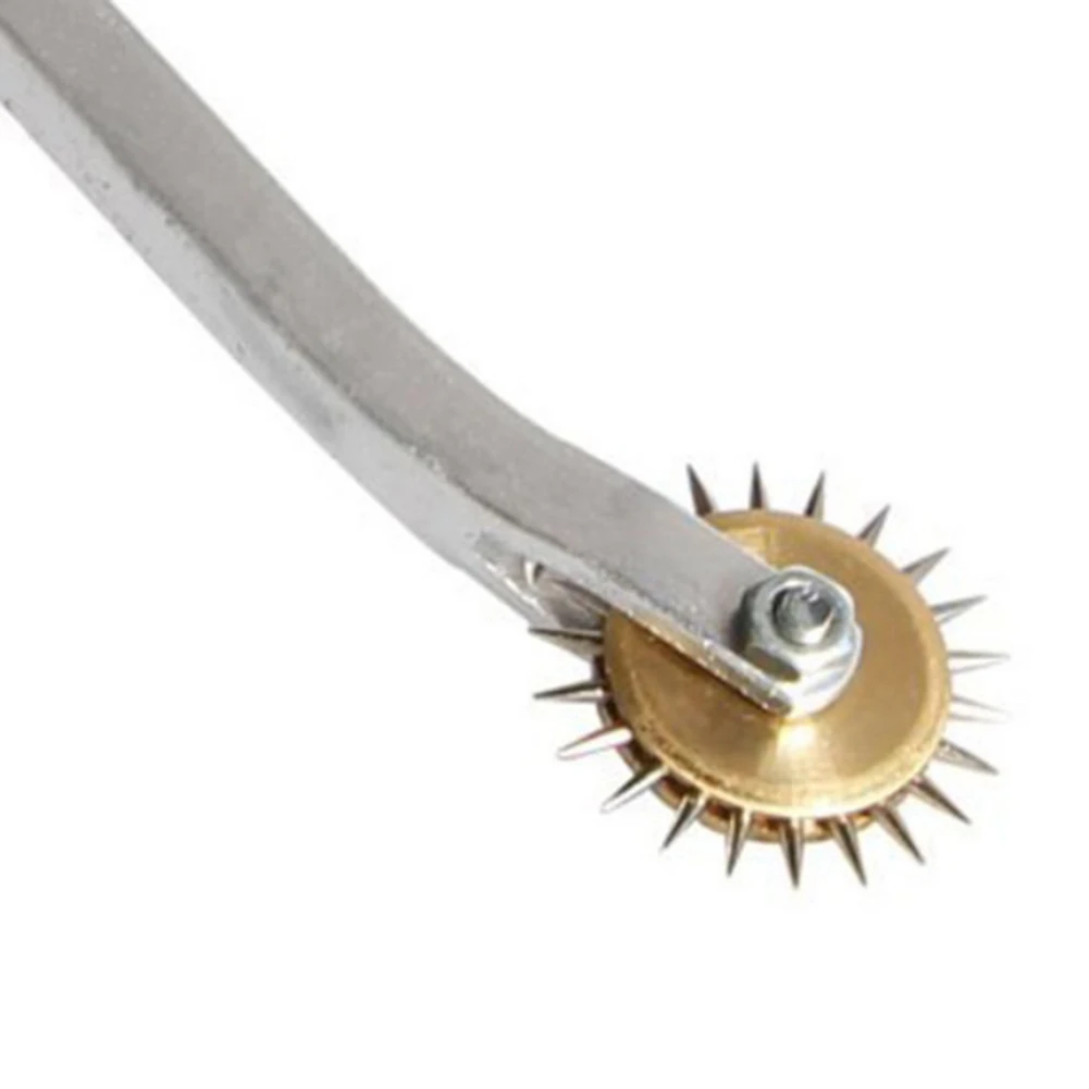 

4mm Profession Leather Paper Cloth Craft Kit Overstitch Line Marking Wheel Gear Roulette Spacing Overstitch Wheel Sewing Tool