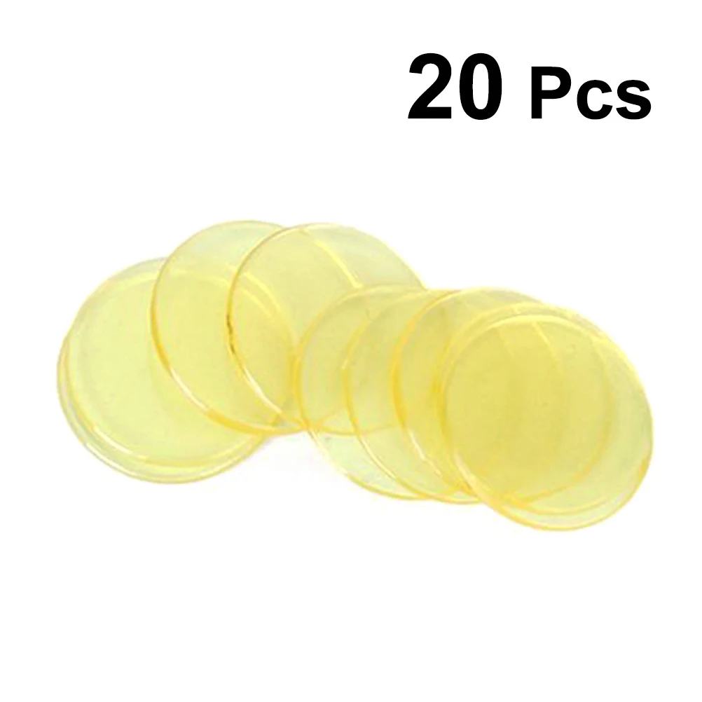 20pcs 20/30/40/80pcs Transparent Counters Counting Bingo Chips Plastic Markers Bingo Supplies Poker Chips Casino Bingo Markers Token - Цвет: 20pcs