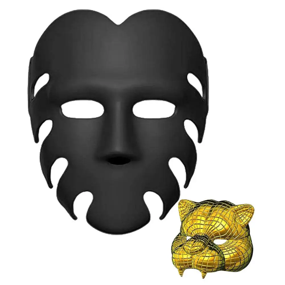 Squid Game Face Cover Cosplay Leopard Head Mask Halloween Costume Party  Masque Props Squid Game TV Role Playing Same Masks|Party Masks| - AliExpress
