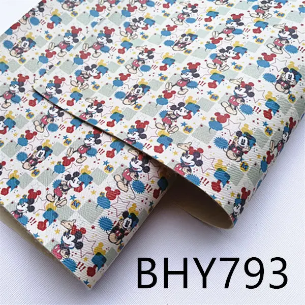BHY793 A4 20*33 см 10 шт. с рисунками героев мультфильма искусственная кожа BHY774 - Цвет: BHY793