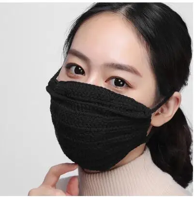 Pure wool line personality warm and windproof mask nose cold prevention sleep nose allergy protection men and women breathable