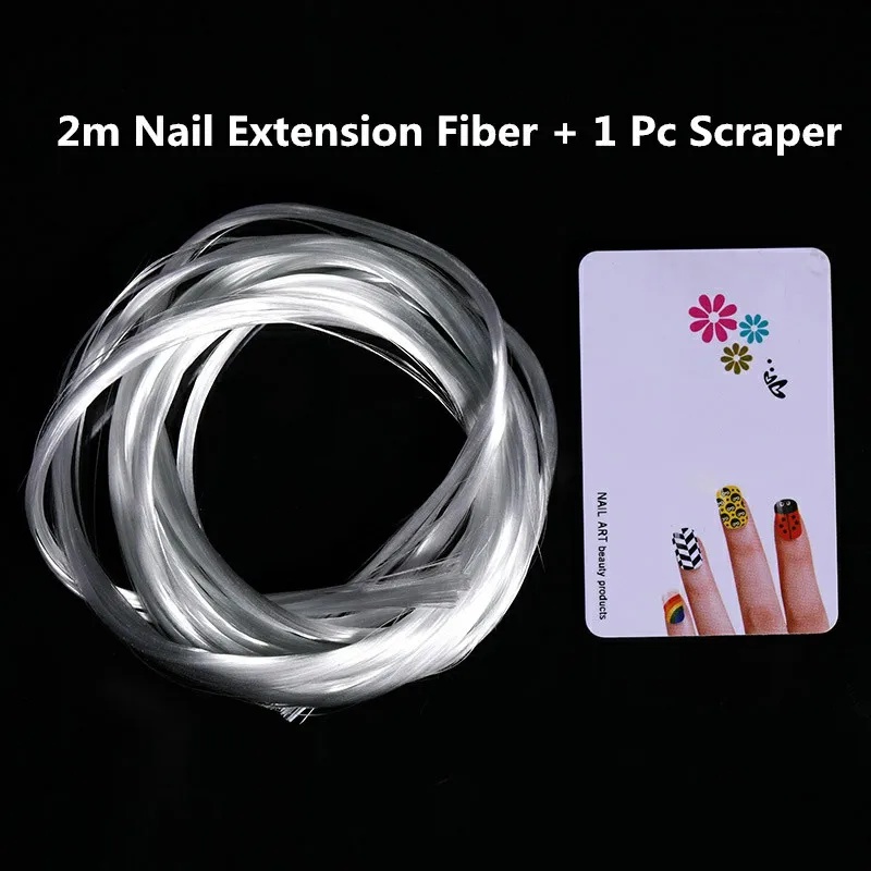 2m Fiberglass UR SUGAR 7,5 мл термальный гель продлевающий половой акт быстрое строительство УФ гель лак для ногтей кончики пальца удлиннение ногтей искусство личная гигиена лак поли - Цвет: 2m Fiberglass