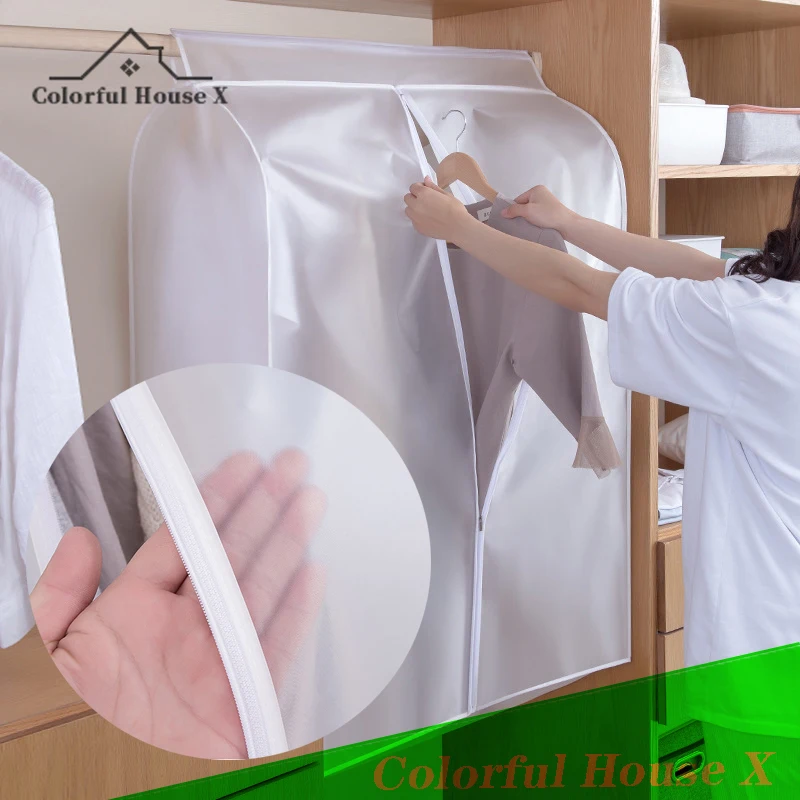 

Dust-Proof Cover Cloth PEVA Transparent Stereo Print Hanging Clothes Dust Bag Home Moisture-Proof Protective Cover Pest Control
