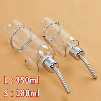 

1PC Pet Squirrel Rabbit Hamster Stainless Steel Drinking Fountains Water Feeder Drinking Bowl Bottle Feeder Supplies