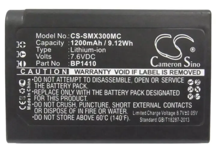 Cameron sino 1200 мА/ч, Батарея для SAMSUNG NX30 WB2200 WB2200F BP1410 ED-BP1410 Камера Батарея