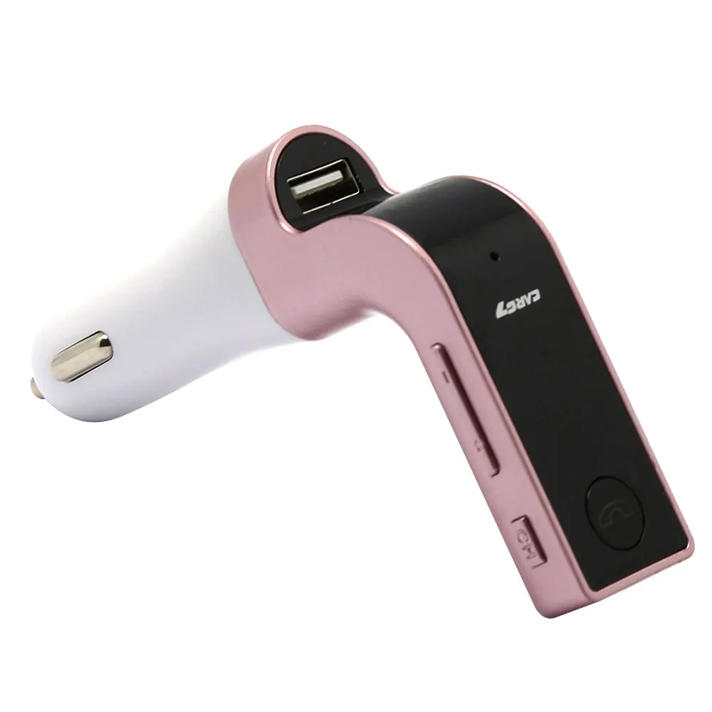 rose gold 1 шт. Bluetooth Handsfree автомобильный комплект MP3-плеер A2DP музыкальный приемник адаптер Поддержка IOS Android и т. Д. Смартфонов планшета - Название цвета: rose gold