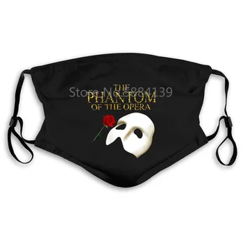 

The Phantom of The Opera Broadway Show Musical Men's Black To The New Print Men Brand Mouth Mask Women's kid PM2.5