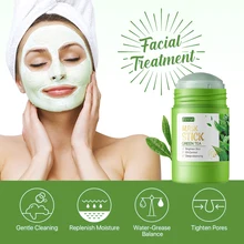  Face Mask Stick Cleansing Green Tea Clean Mask Mud Whitening Moisturizing Purifying Acne Shrink Pores Face Masks Face Skin Care 