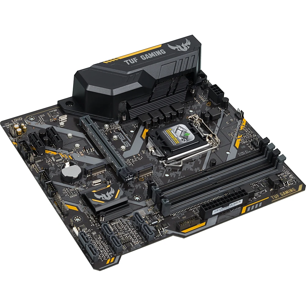 Материнская плата Asus TUF B360M-PLUS GAMING Soc-1151v2 Intel B360 4xDDR4 mATX AC`97 8ch(7.1) GbLAN