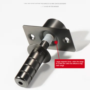 

Extra Thick Soft Close Easy Install Floor Magnetic Door Stop Wall Mounted Hardware Stopper Powerful Anti Rust Heavy Duty Holder