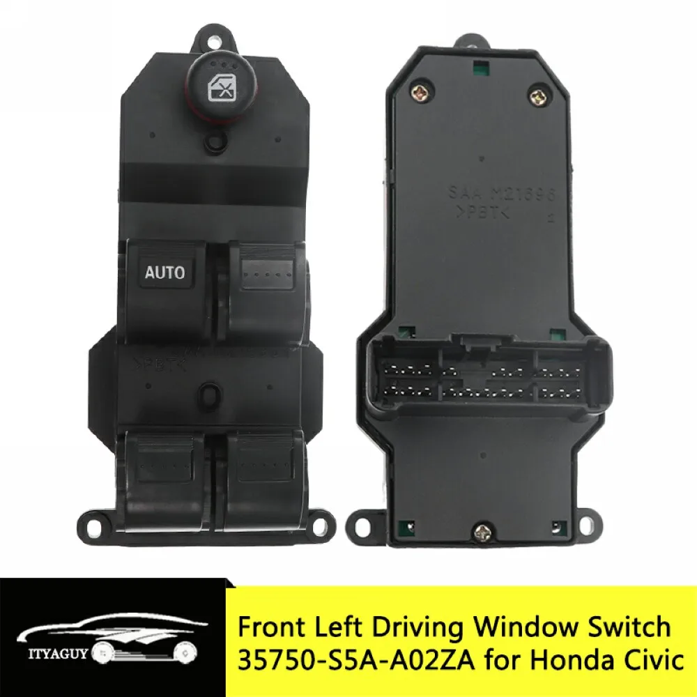 Переключатель окна электромобиля левой рукой для Honda Civic 2001 2005 35750 S5A A02ZA 35750s5a02za