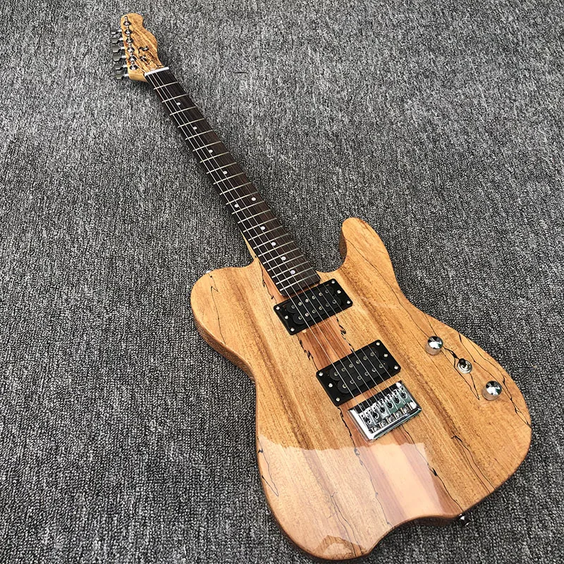 

High quality electric guitar, TL style,Mahogany body with map veneer,Custom electric guitar,free shipping
