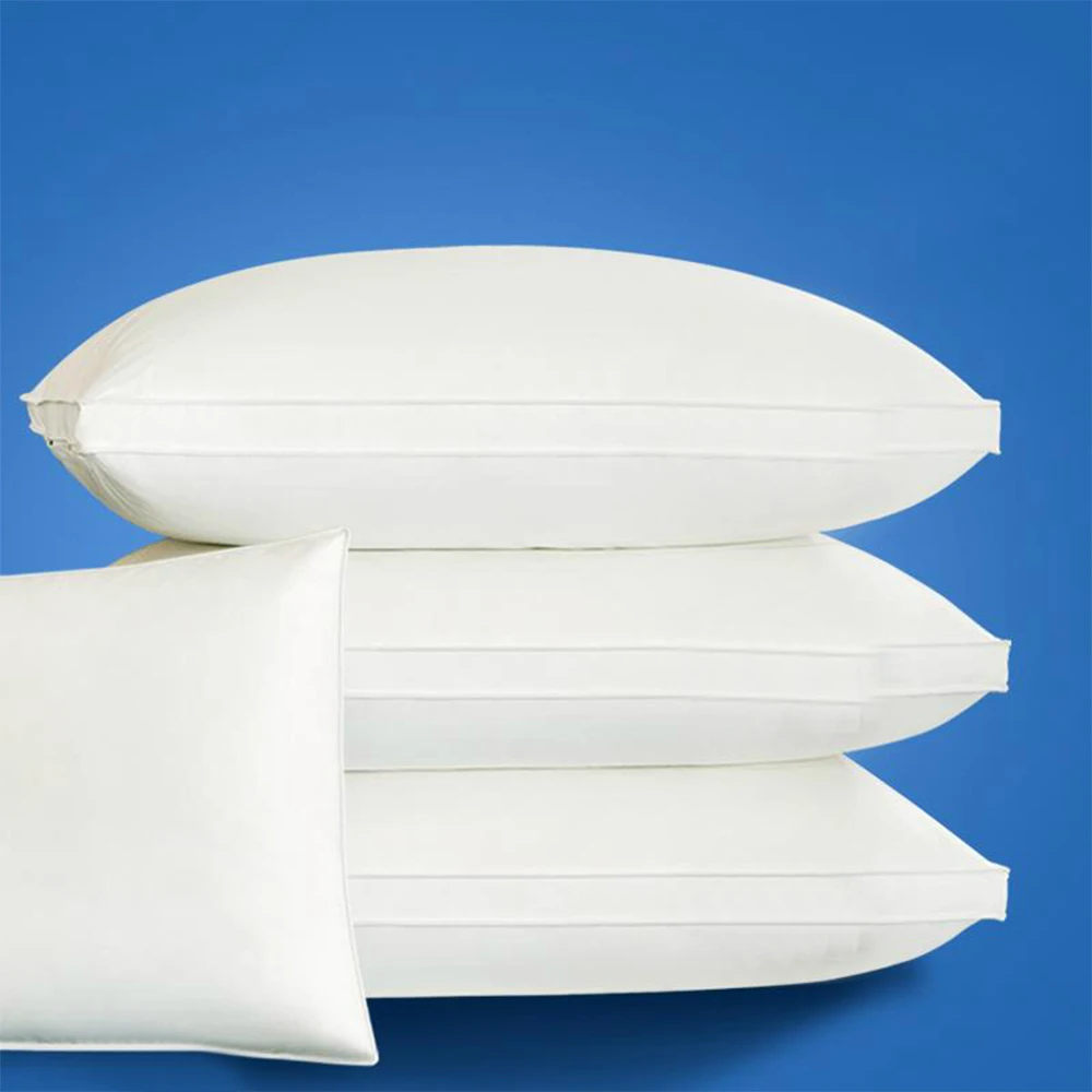 Постельное белье, подушка для отеля, Альтернативная подушка, 5 звезд, пуховая подушка для отеля, микрофибра, ткань, постельное белье, для здоровья, моющаяся, мягкая, белая