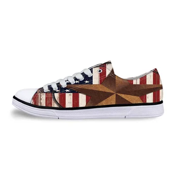 

Independent Day Retro Usa Flag Unisex Canvas Shoes For Men Classic Flats Canvas Shoes Teen Boys Studnets Low Top Sneakers