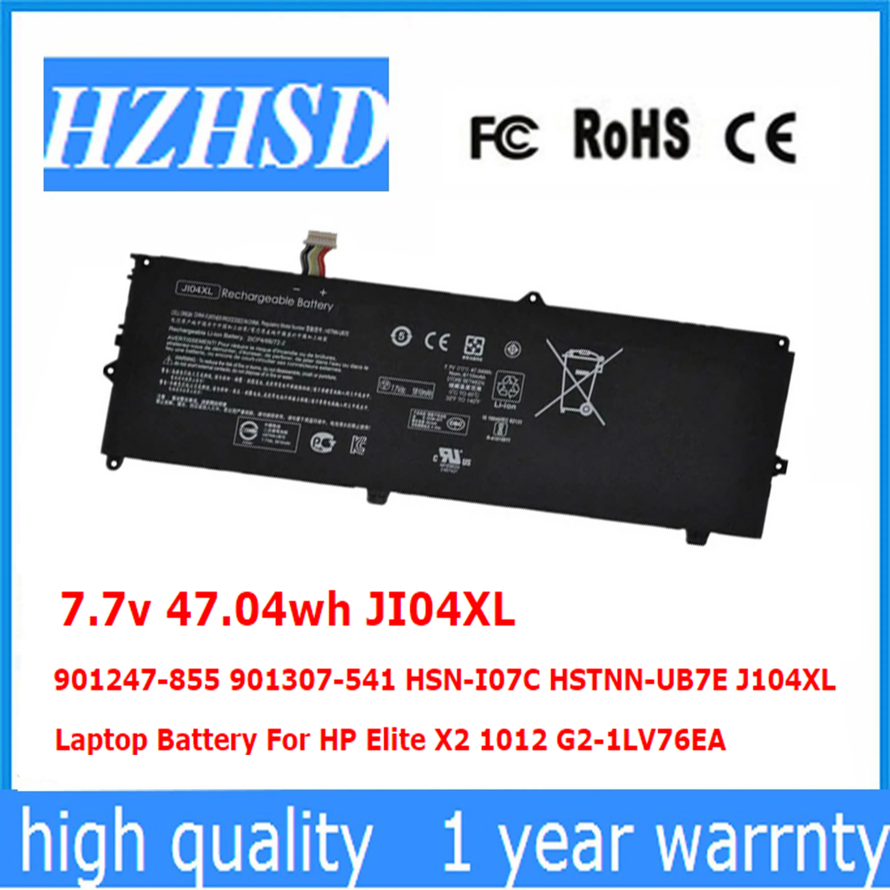 7.7v 47.04wh Ji04xl 901247855 901307541 Hsni07c Hstnnub7e J104xl