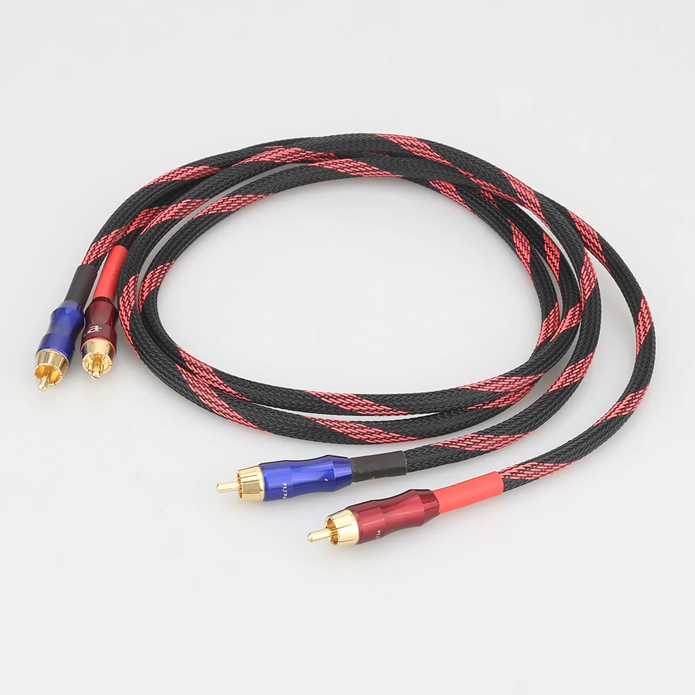 Стереокабель A53 + XW50 Audiocrast кабель RCA высокопроизводительный высококачественный